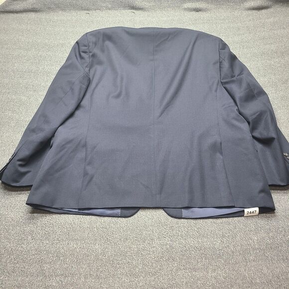 Stafford Blazer Mens 50 Short Classic Fit Wool Blend Travel Suit Jacket - Picture 8 of 10